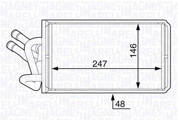 MAGNETI MARELLI Lämmityslaitteen kenno 350218362000